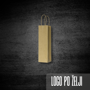 Vrećica za piće pletena ručka 15+8x39.5